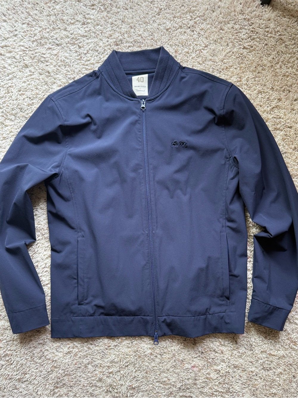 Tracksmith x Taylor Stitch collab Park Bomber jacket